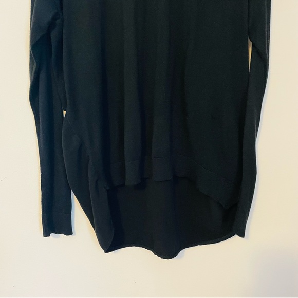 *DONATED* TOPSHOP Black Long Sleeved Top Mock Layer Sweater Back - Picture 12 of 12